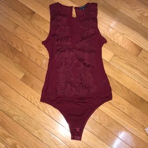 Burgundy Bodysuit